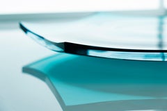 21. Jahrhundert, 21. Jahrhundert, Stella-Tablett aus Muranoglas in Blau von Mendini