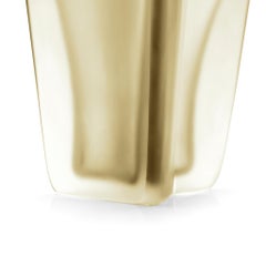 21st Century Alessandro Mendini Large Vase in Murano Glass Honey