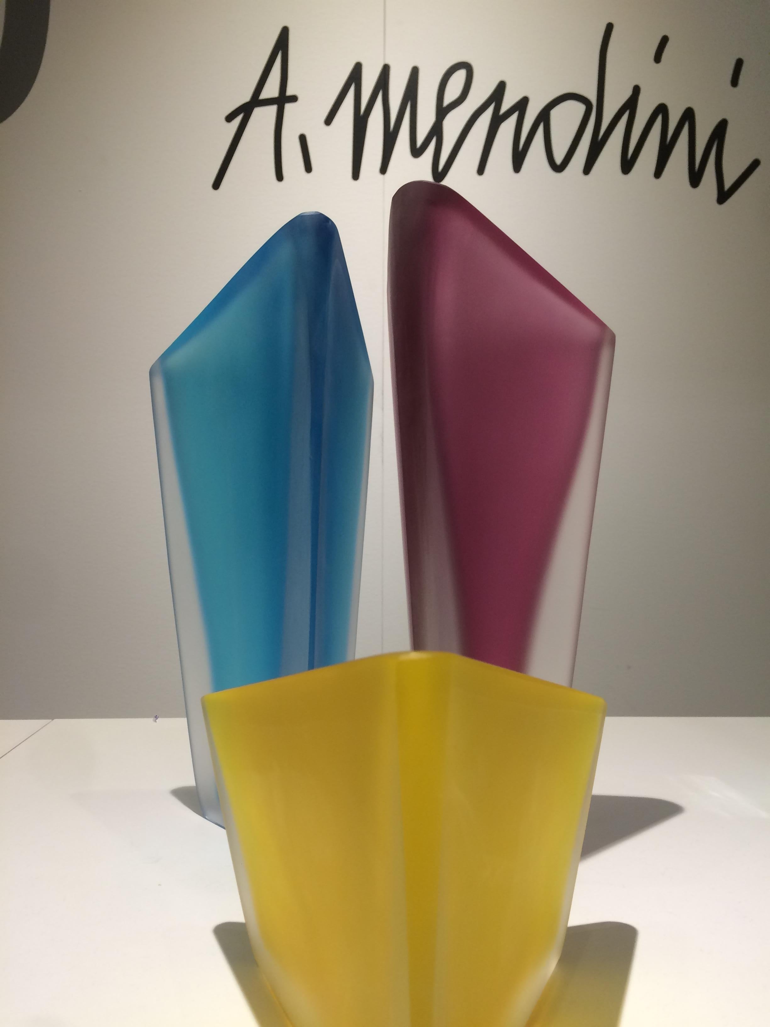 Grand vase Alessandro Mendini du 21e siècle en verre de Murano de différentes couleurs en vente 2