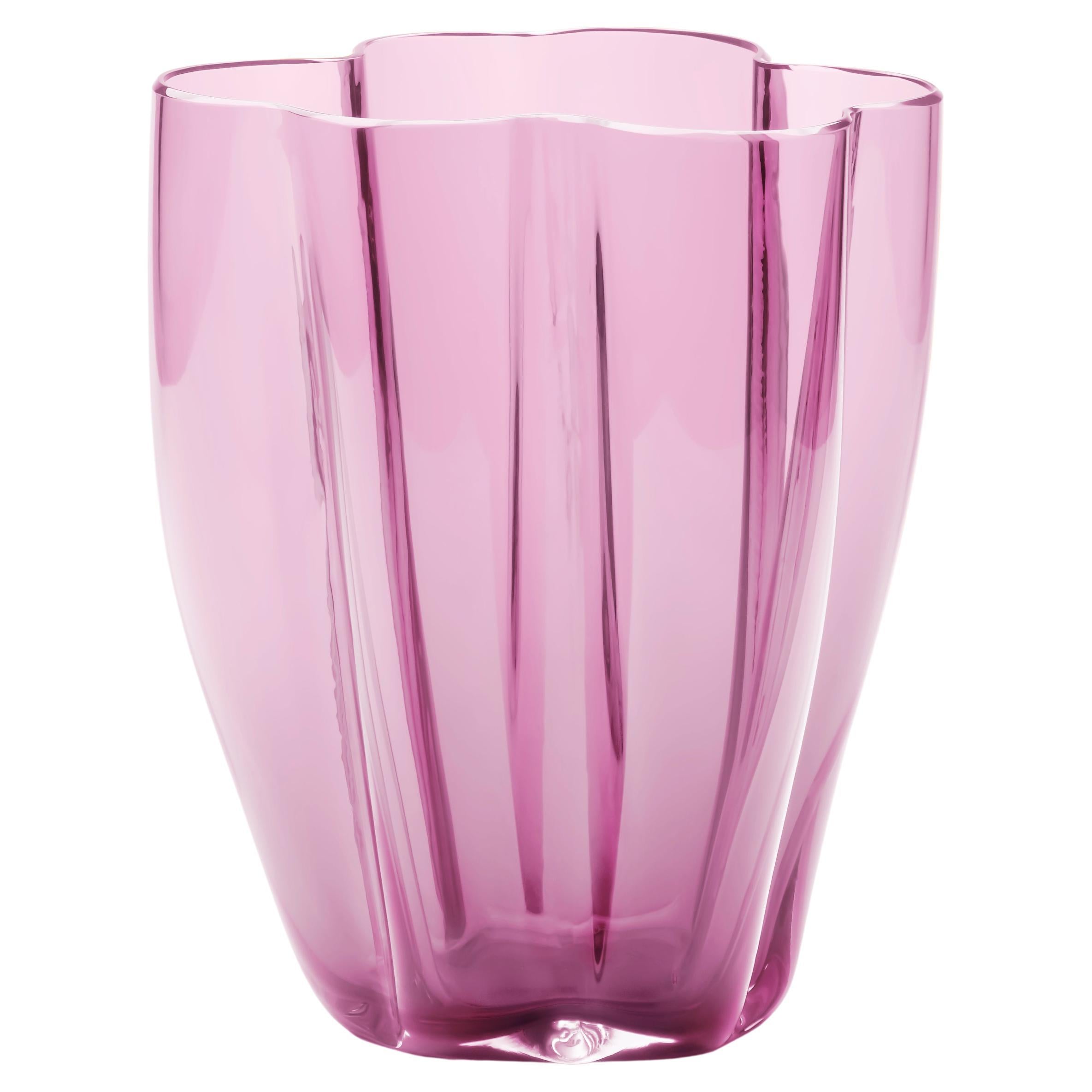 21st Century Alessandro Mendini Murano Glass Small Vase Amethyst