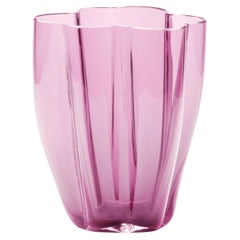 21st Century Alessandro Mendini Murano Glass Small Vase Amethyst