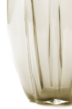 21st Century Alessandro Mendini Murano Glass Small Vase Honey