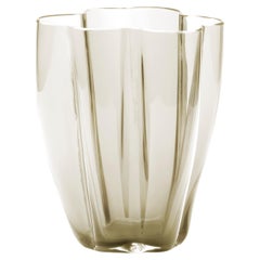 21st Century Alessandro Mendini Murano Glass Small Vase Honey