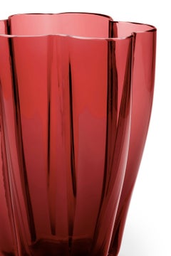 21st Century Alessandro Mendini Murano Glass Small Vase Red