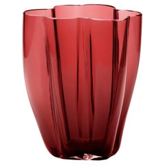 21st Century Alessandro Mendini Murano Glass Small Vase Red