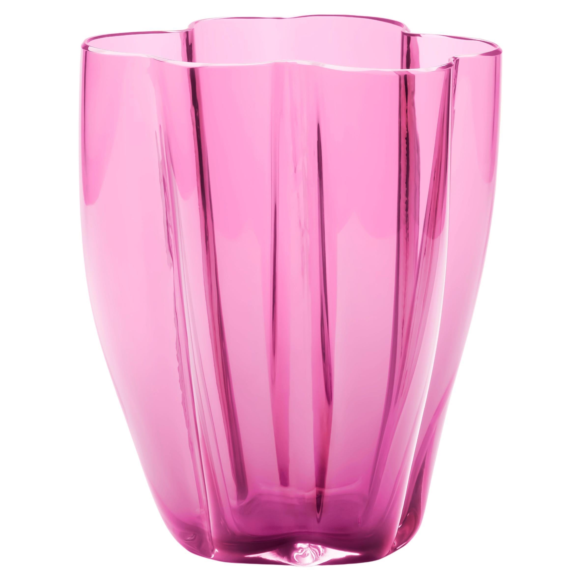 21st Century Alessandro Mendini Murano Glass Small Vase Ruby en vente