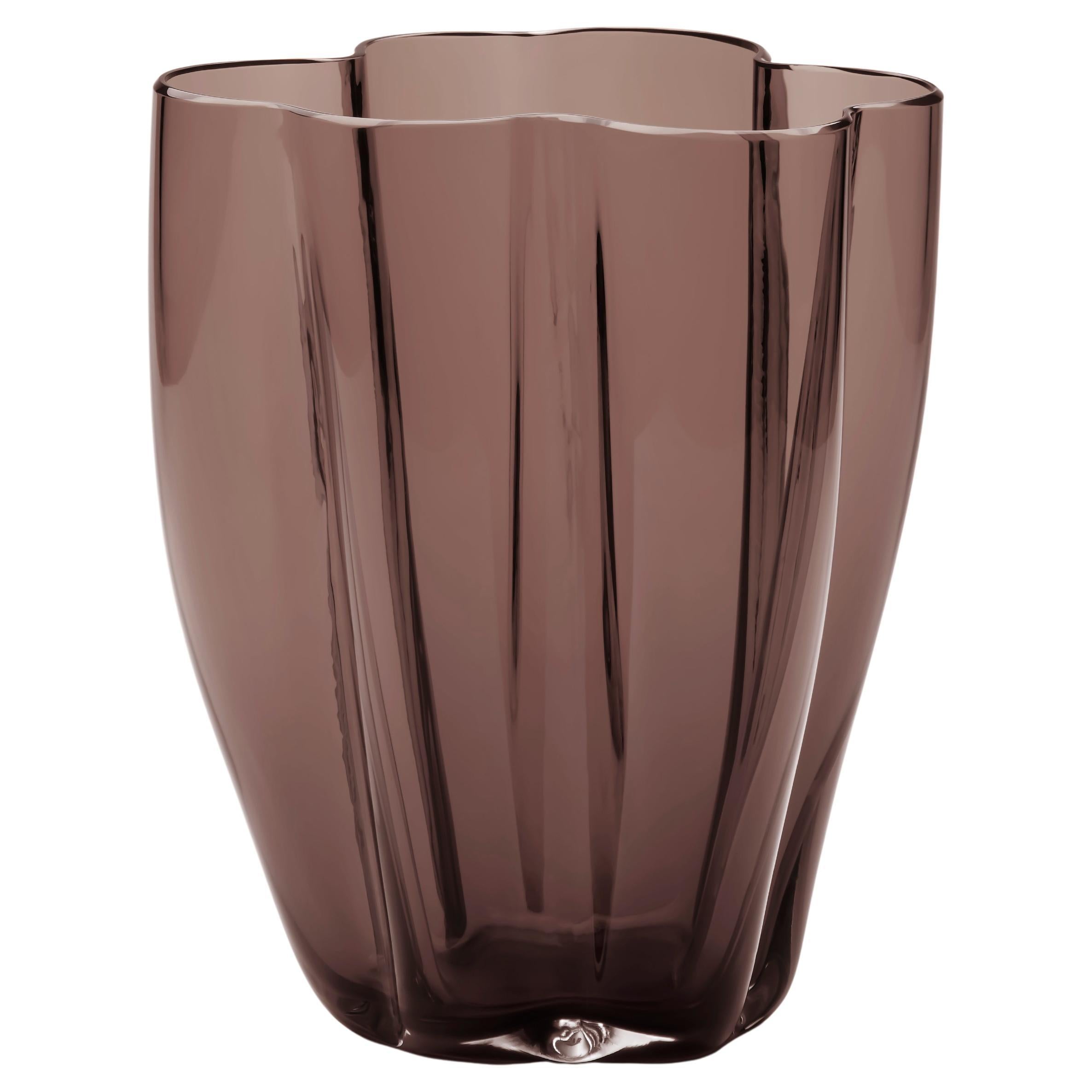 21st Century Alessandro Mendini Murano Glass Small Vase Coffee