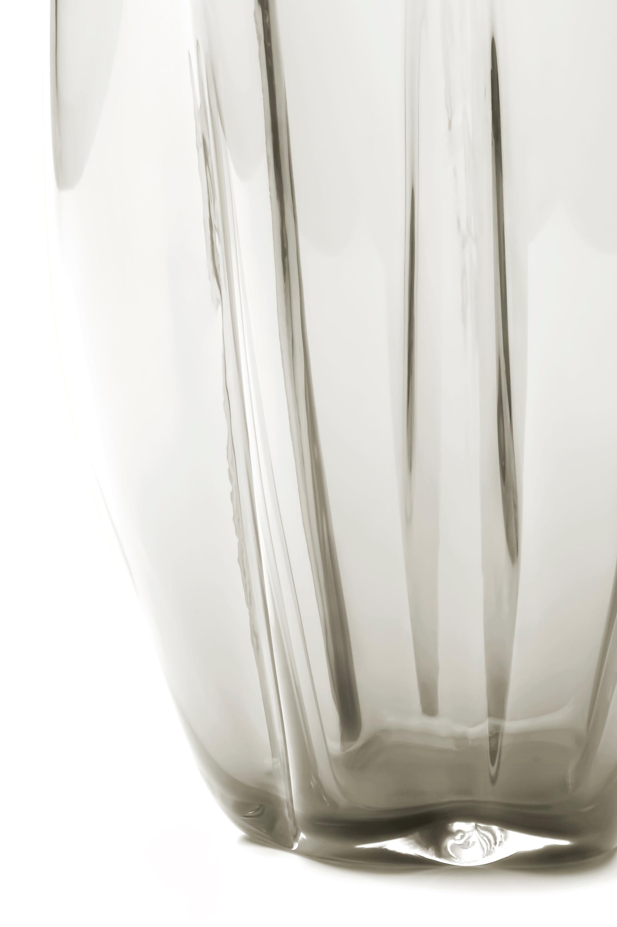 21. Jahrhundert Alessandro Mendini Murano Glas Kleine Vase Weiß (Italienisch) im Angebot