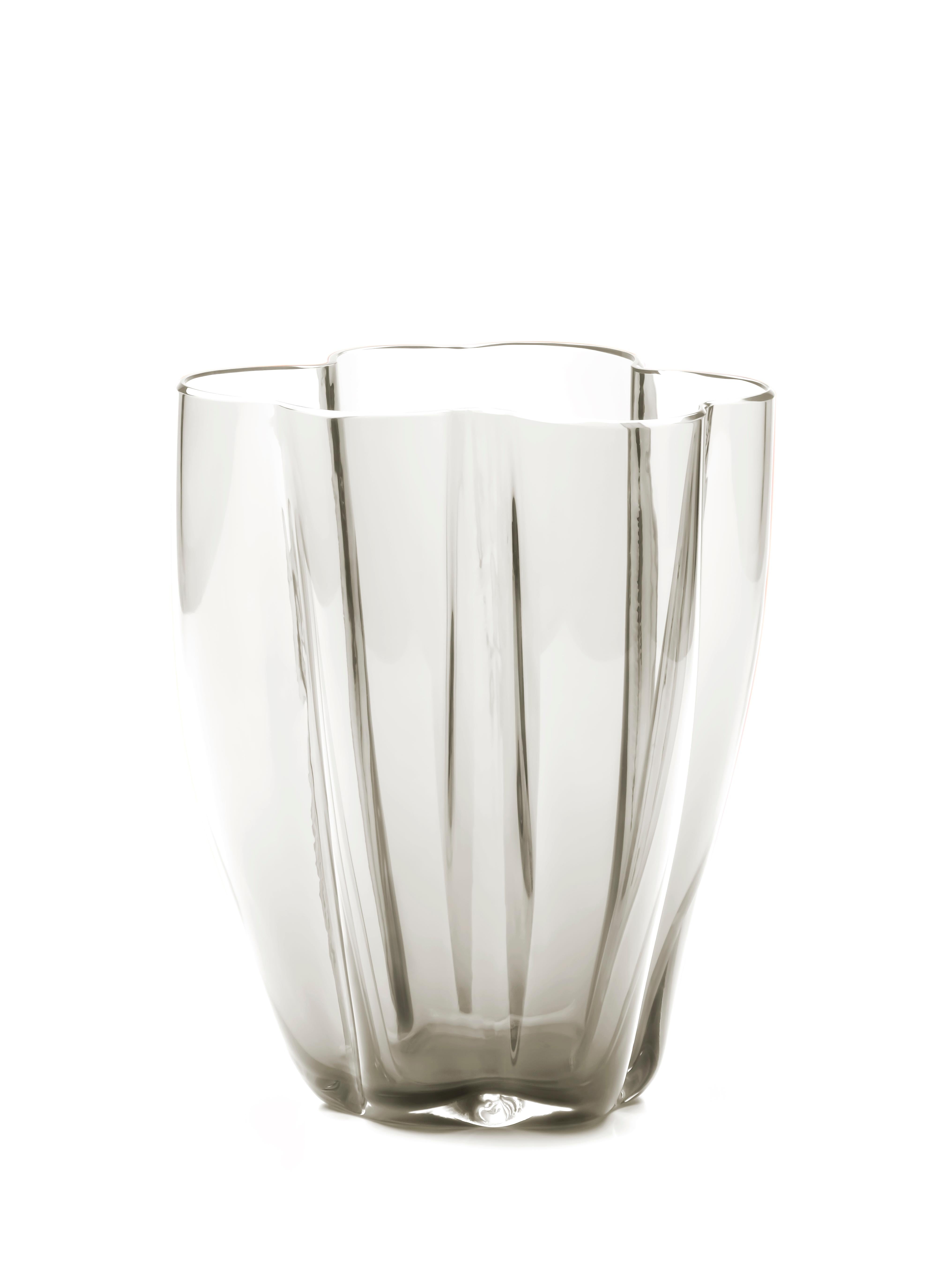 21. Jahrhundert Alessandro Mendini Murano Glas Kleine Vase Weiß im Zustand „Neu“ im Angebot in Brembate di Sopra (BG), IT