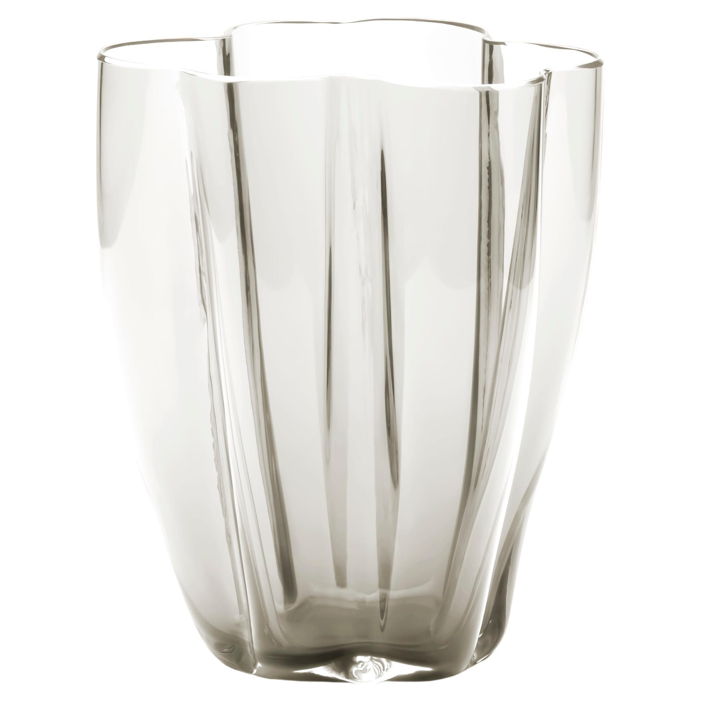 21st Century Alessandro Mendini Murano Glass Small Vase White
