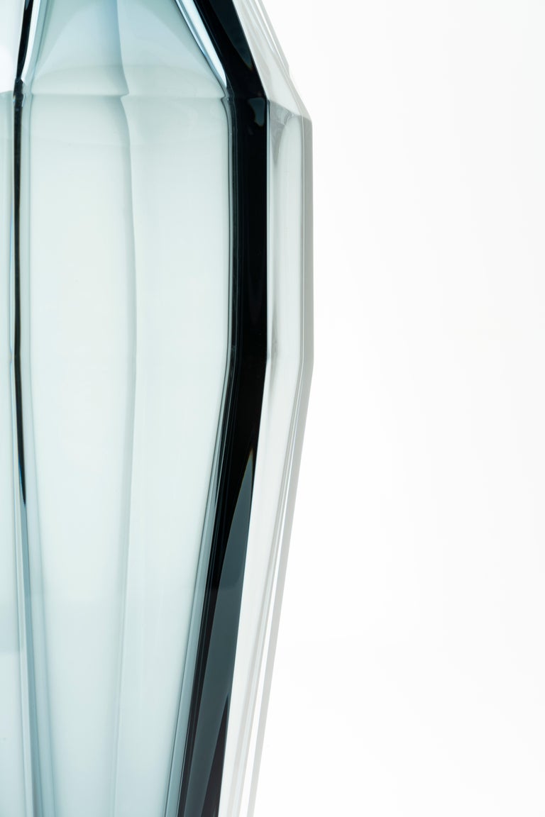 21st Century Alessandro Mendini Murano Transparent Glass Vase Various Colors For Sale 5
