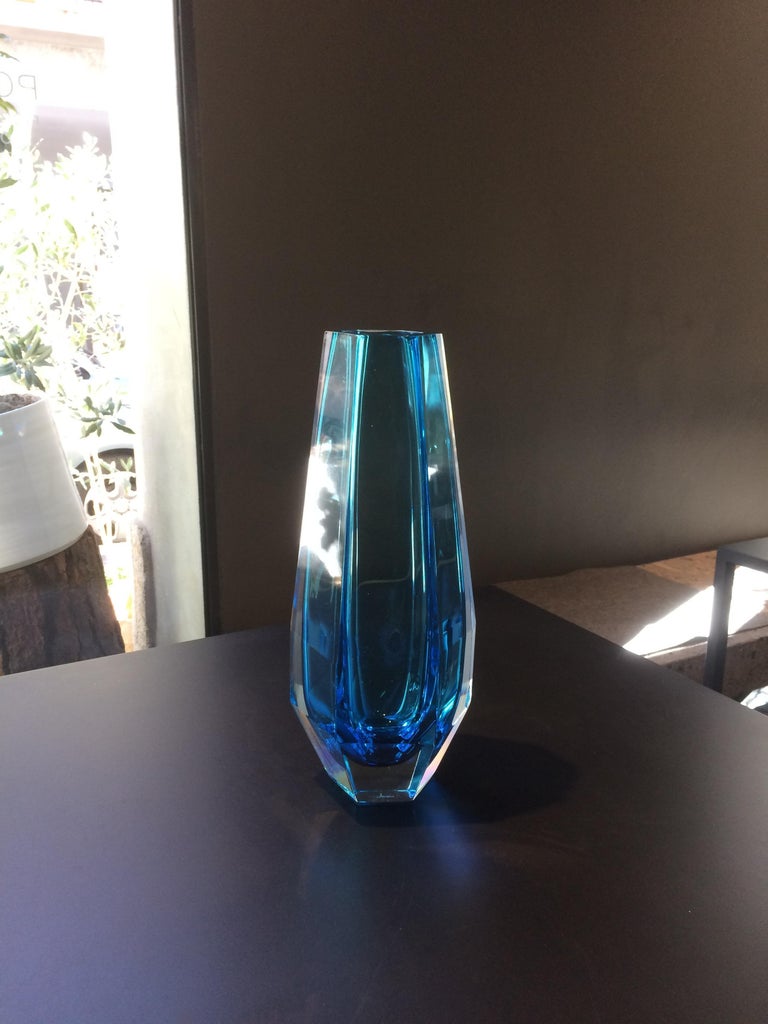 21st Century Alessandro Mendini Murano Transparent Glass Vase Various Colors In New Condition For Sale In Brembate di Sopra (BG), IT