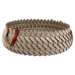 21st Century Almeria Large Towel and Shoes Handwoven Basket with Handles