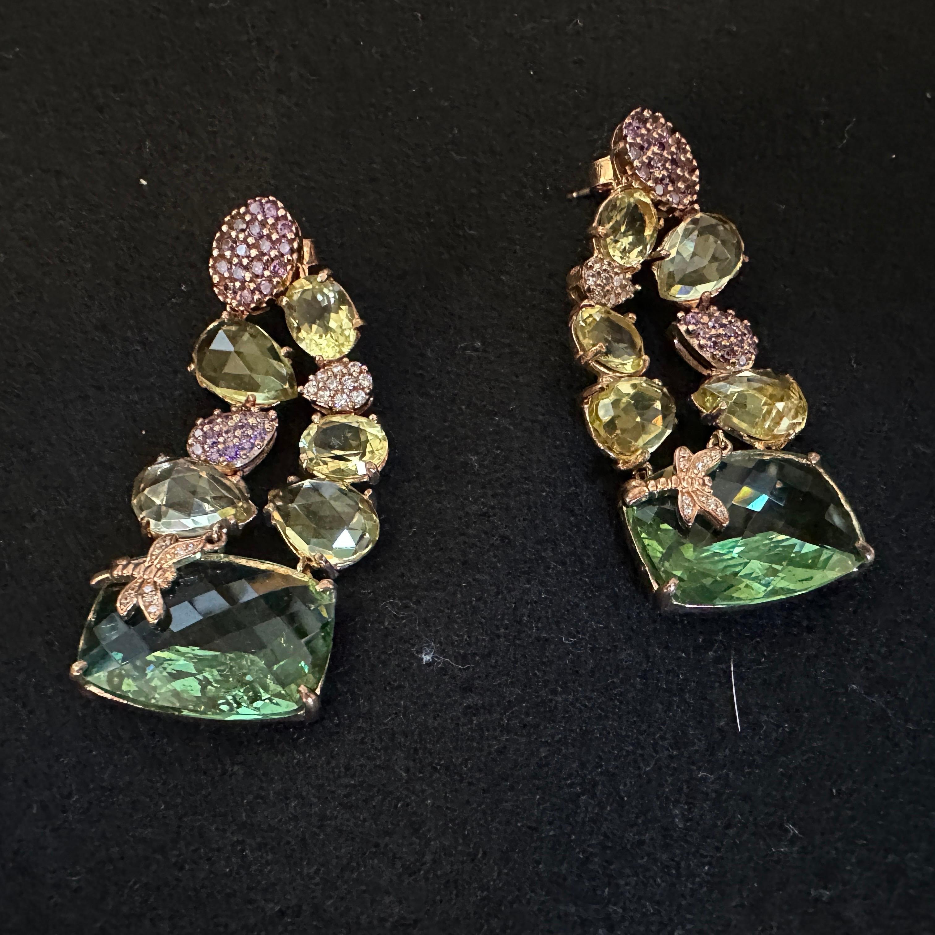 21e siècle Étonnants Bijoux de fantaisie Boucles d'oreilles italiennes en vente 6