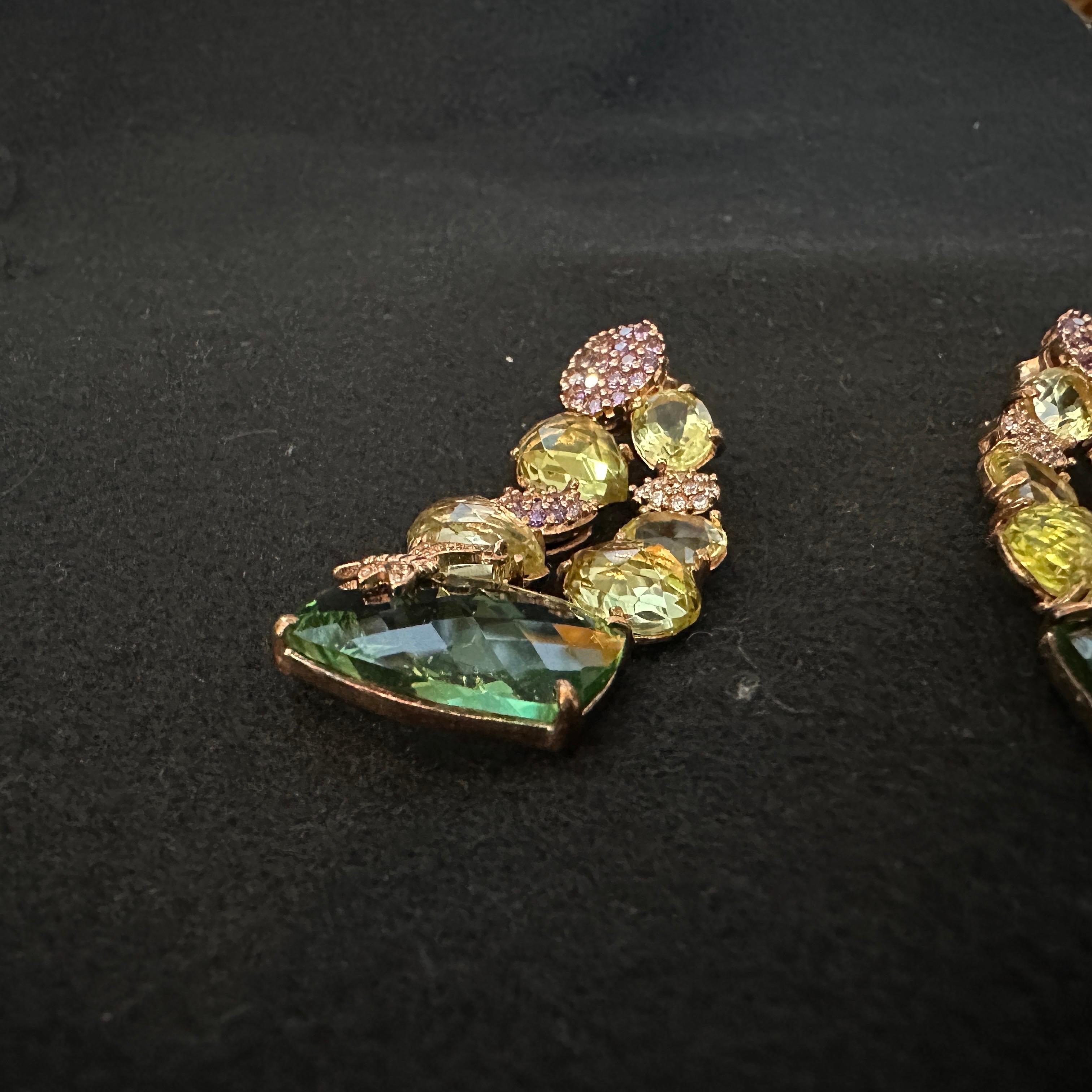 21e siècle Étonnants Bijoux de fantaisie Boucles d'oreilles italiennes en vente 1