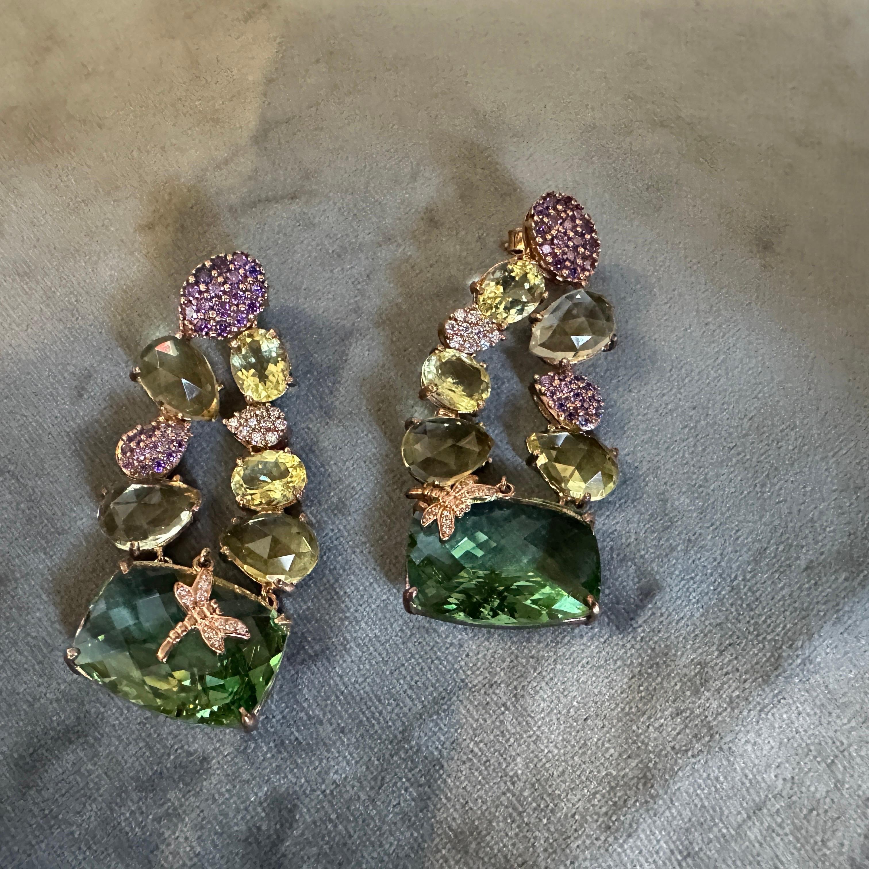 21e siècle Étonnants Bijoux de fantaisie Boucles d'oreilles italiennes en vente 2