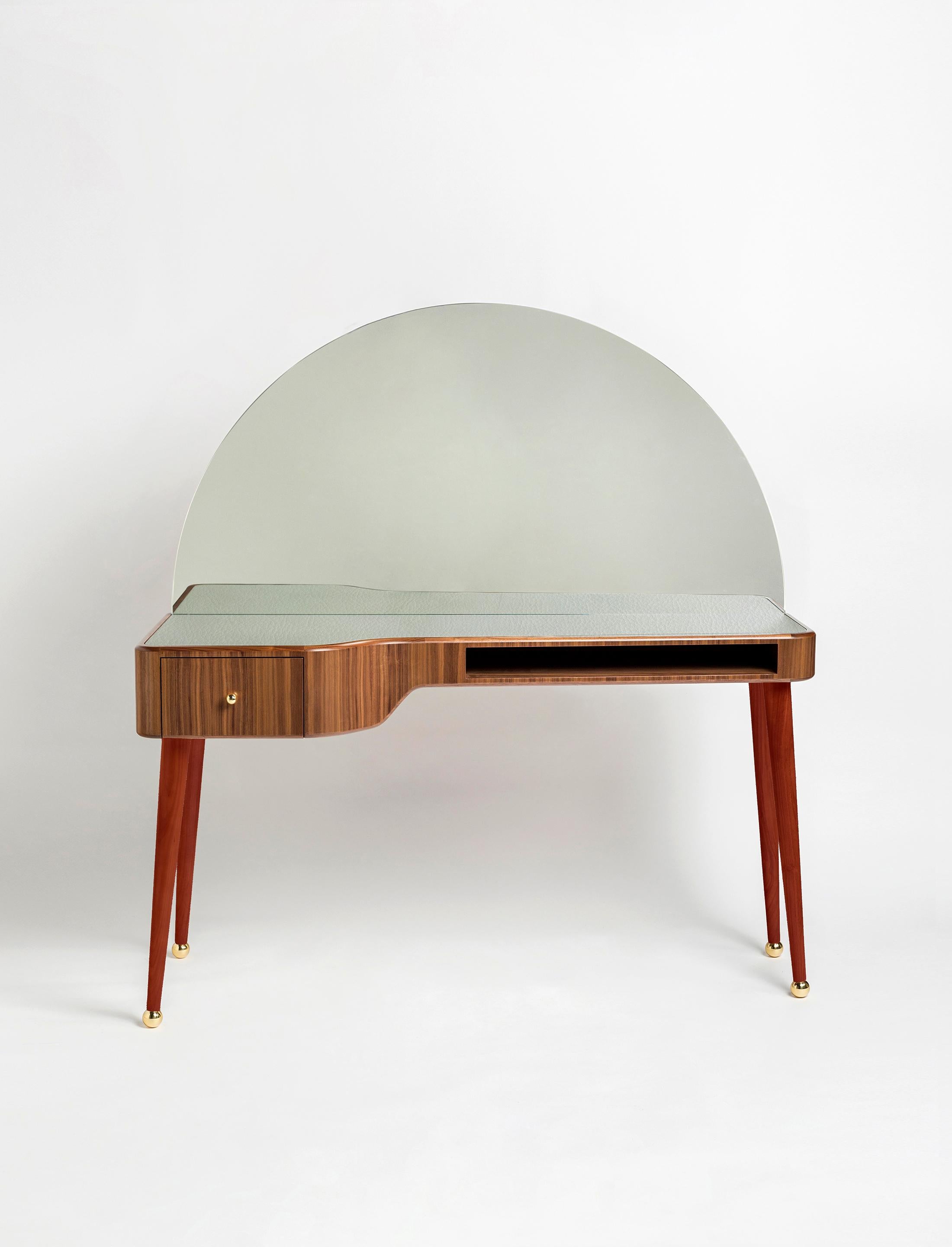 walnut veneer dressing table