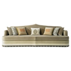 21st Century Amina 3-Seater Sofa in Velvet by Etro Home Interiors