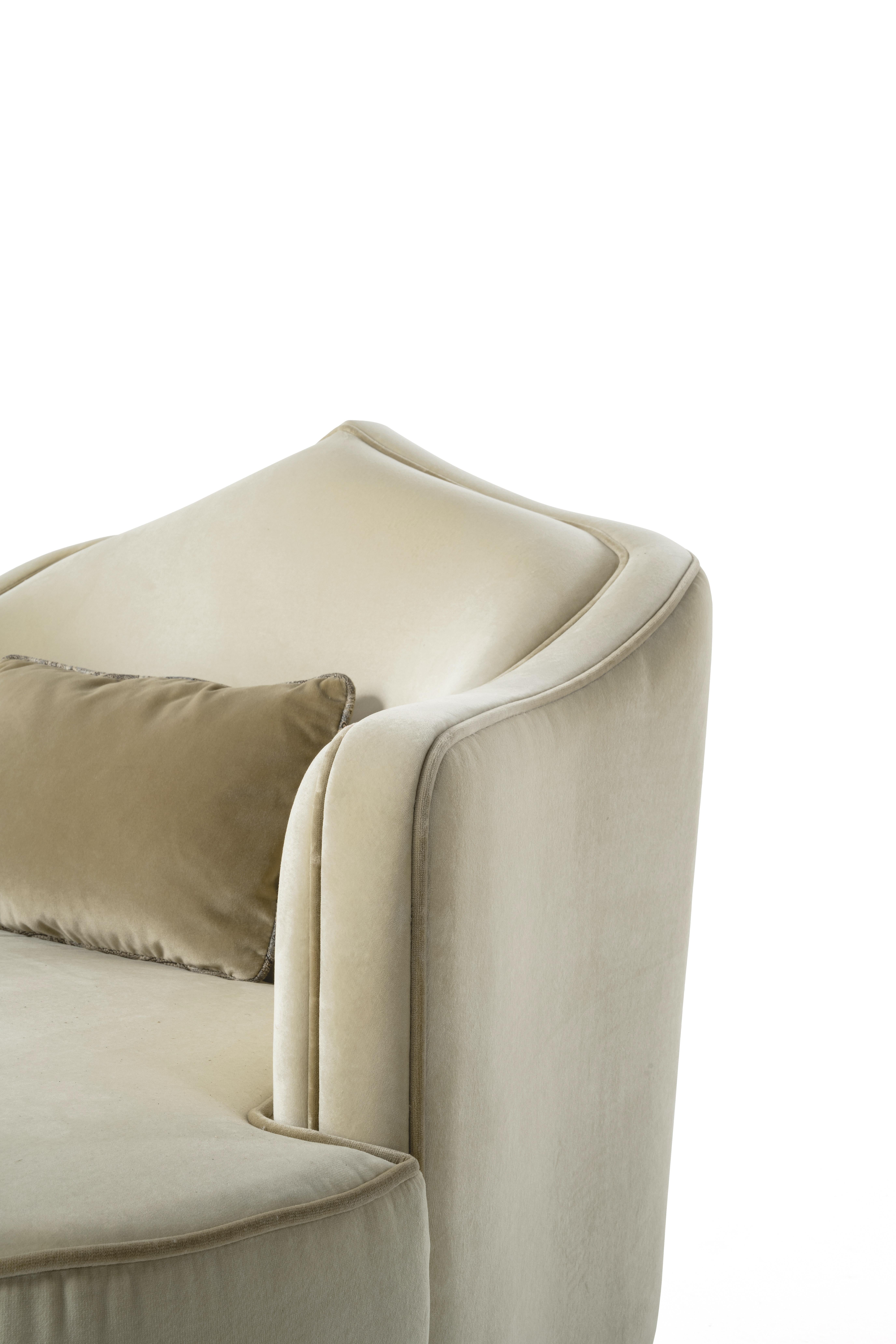 Amina-Sessel aus Samt von Etro Home Interiors, 21. Jahrhundert im Zustand „Neu“ im Angebot in Cantù, Lombardia
