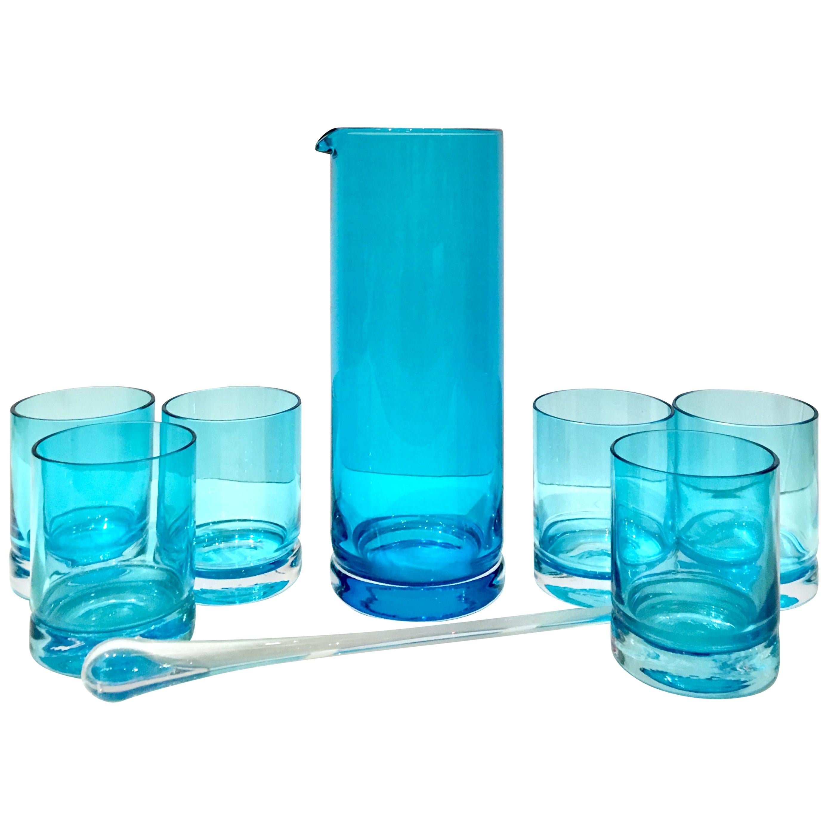 21st Century and New Blown Glass Drinks Set of Eight