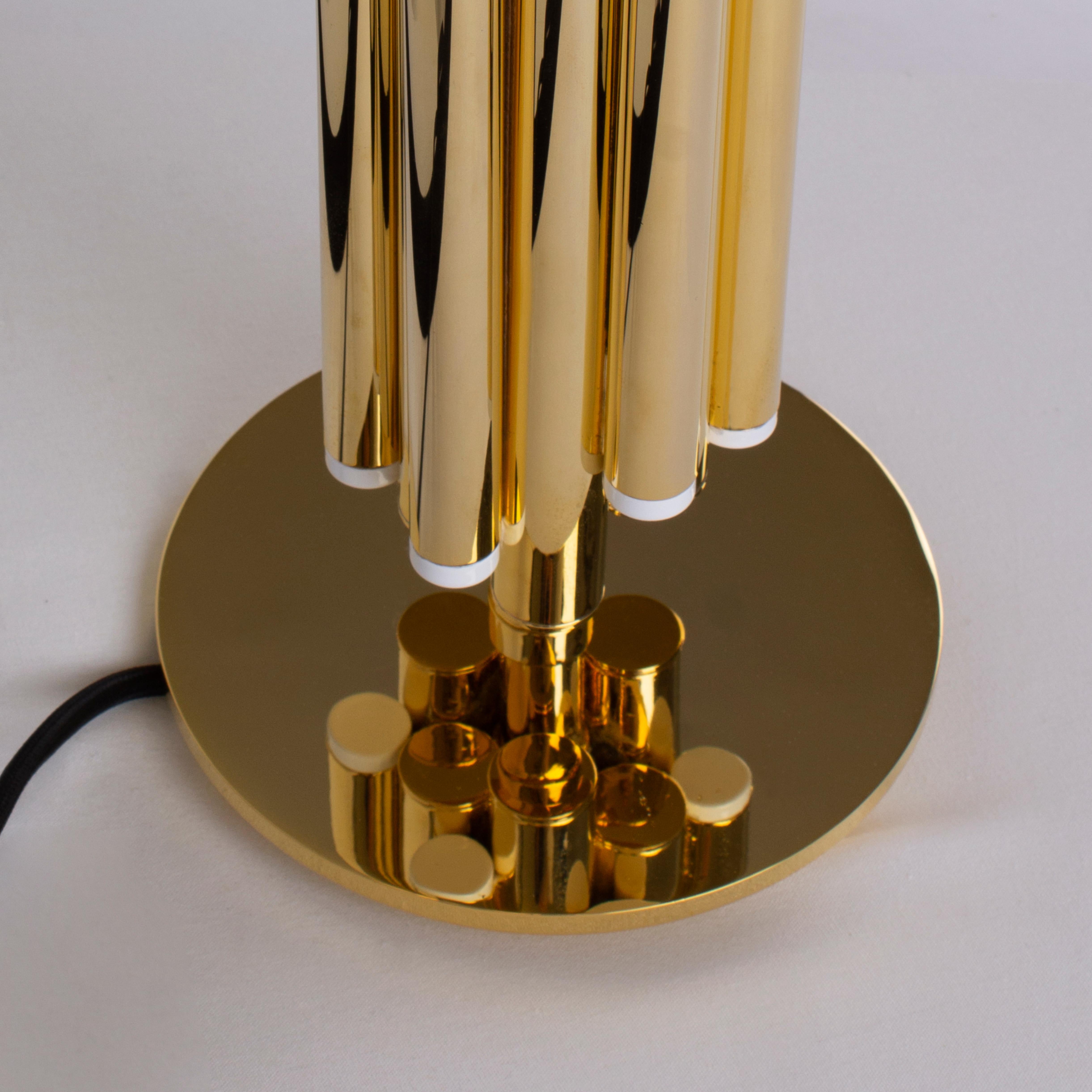 21st Century Andros Table Lamp Brass Alabaster For Sale 1