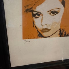 21st Century Andy Warhol Pop Art Framed Debbie Harry 22/200 Lithography