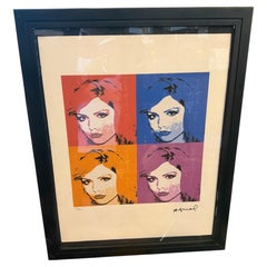 21st Century Andy Warhol Pop Art Framed Debbie Harry 22/200 Lithography