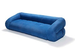 1970's Design Anfibio Foldable Sofa 240 cm Jeans Becchi for Giovannetti