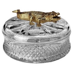 21st Century, Animal Box Collection, Clear Crystal Box with Crocodrile