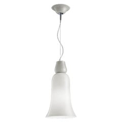 21st Century Anni Trenta Luce Pendant Light in Milk-White by Venini
