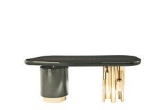 21st Century Antigua Writing Desk in Carbalho by Roberto Cavalli Home Interiors