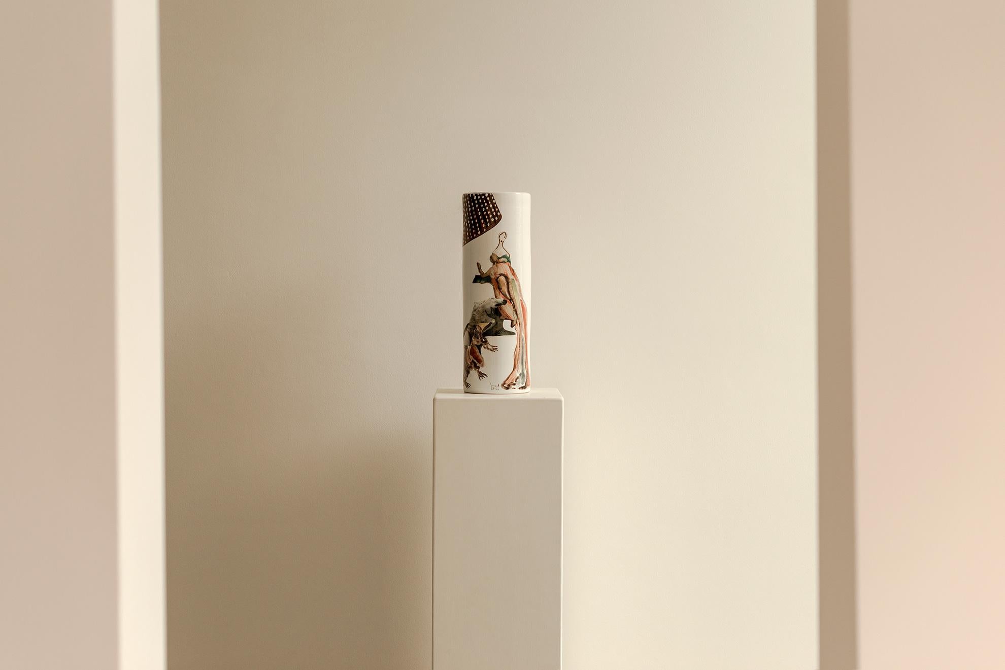 Italiano Vaso in ceramica pugliese del XXI secolo 
