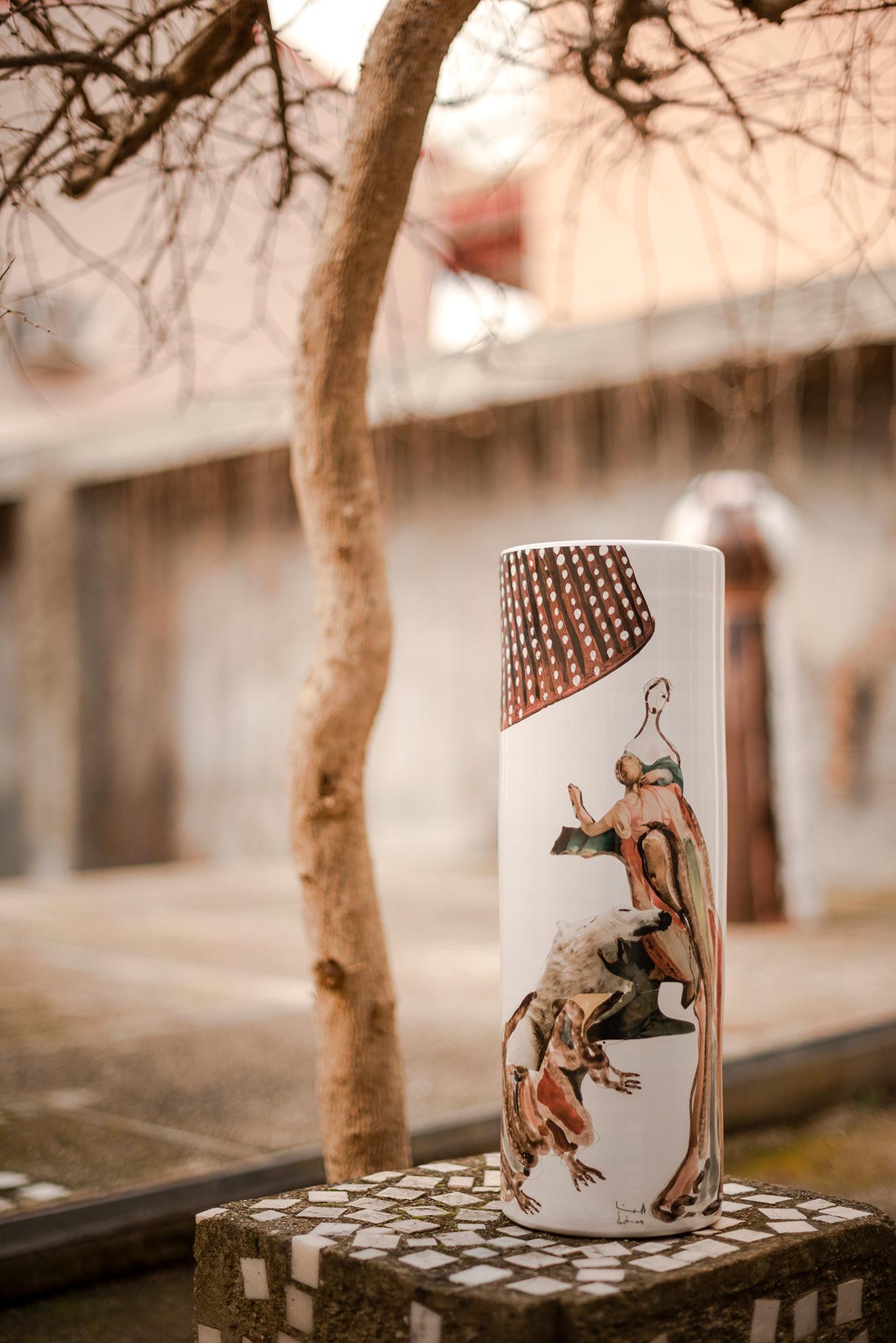 Découpage Vaso in ceramica pugliese del XXI secolo 