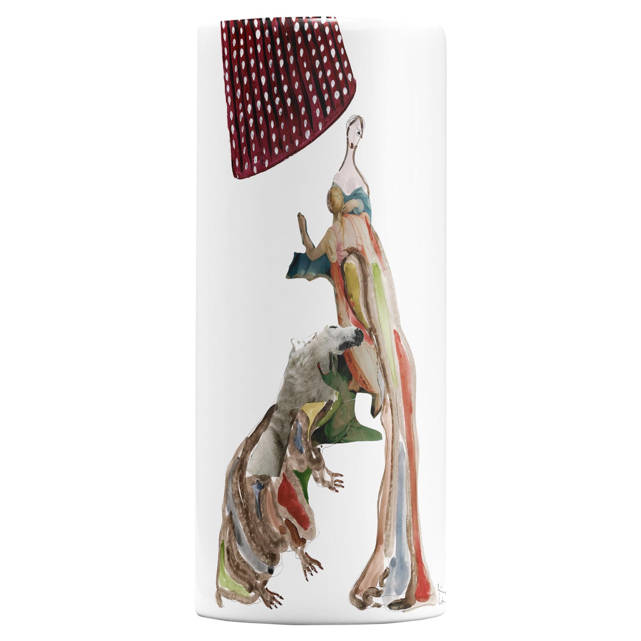 21st Century Apulian Ceramic Vase "Bovary III" by Vincenzo D'alba+Antonio Marras For Sale