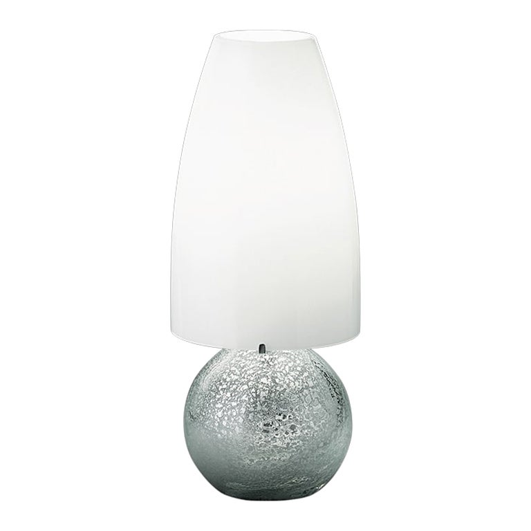 Kleine Argea-Tischlampe in Milchweiß von Venini, 21. Jahrhundert