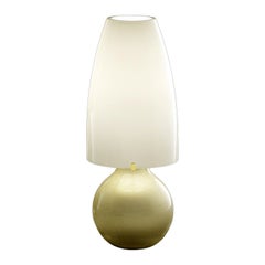 21st Century Argea Small Table Lamp in Straw-Yellow by Venini
