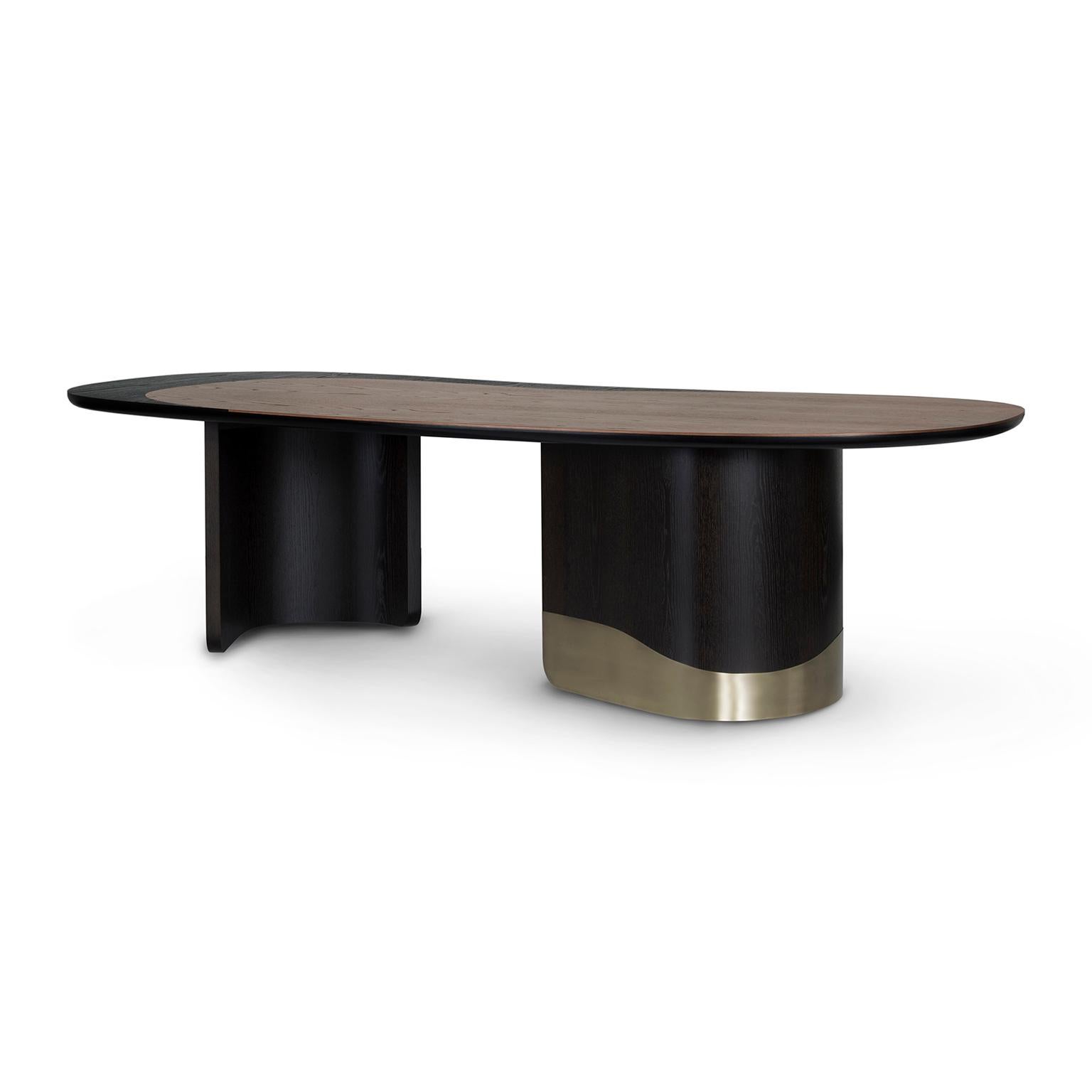 Armona Dining Table, Contemporary Collection, Handcrafted in Portugal - Europe by Greenapple.

Designed by Rute Martins for the Contemporary Collection, raw beauty and exquisite design are harmoniously combined in the Armona dining table, as it