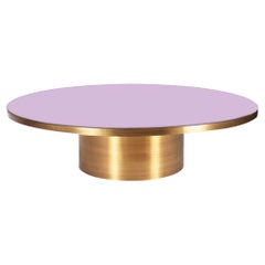 Tavolino Rio in ottone antico e legno laccato del 21° secolo Art Deco Fatto a mano