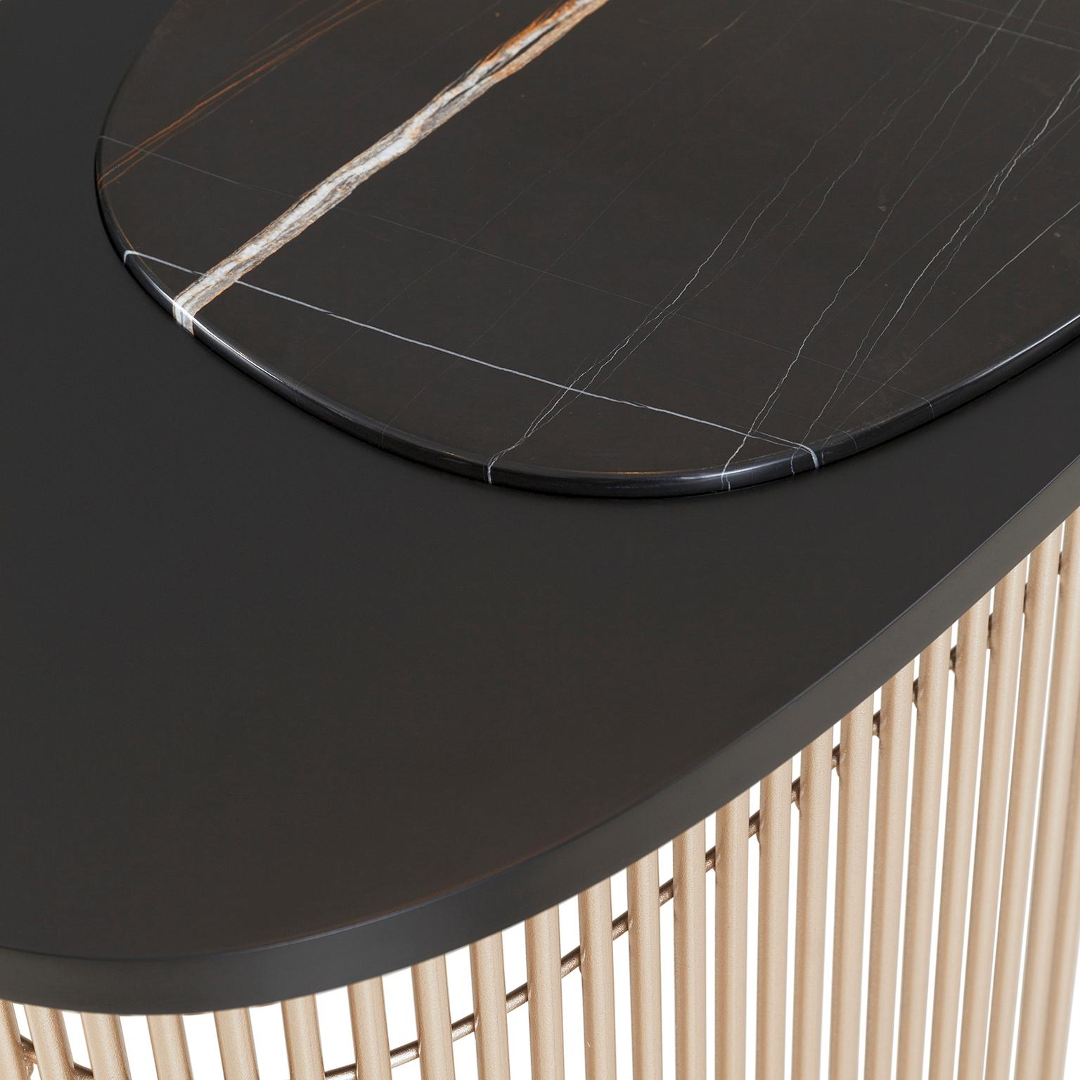 Modern Castelo Console Table, Onyx Stone, Handmade in Portugal by Greenapple For Sale 1