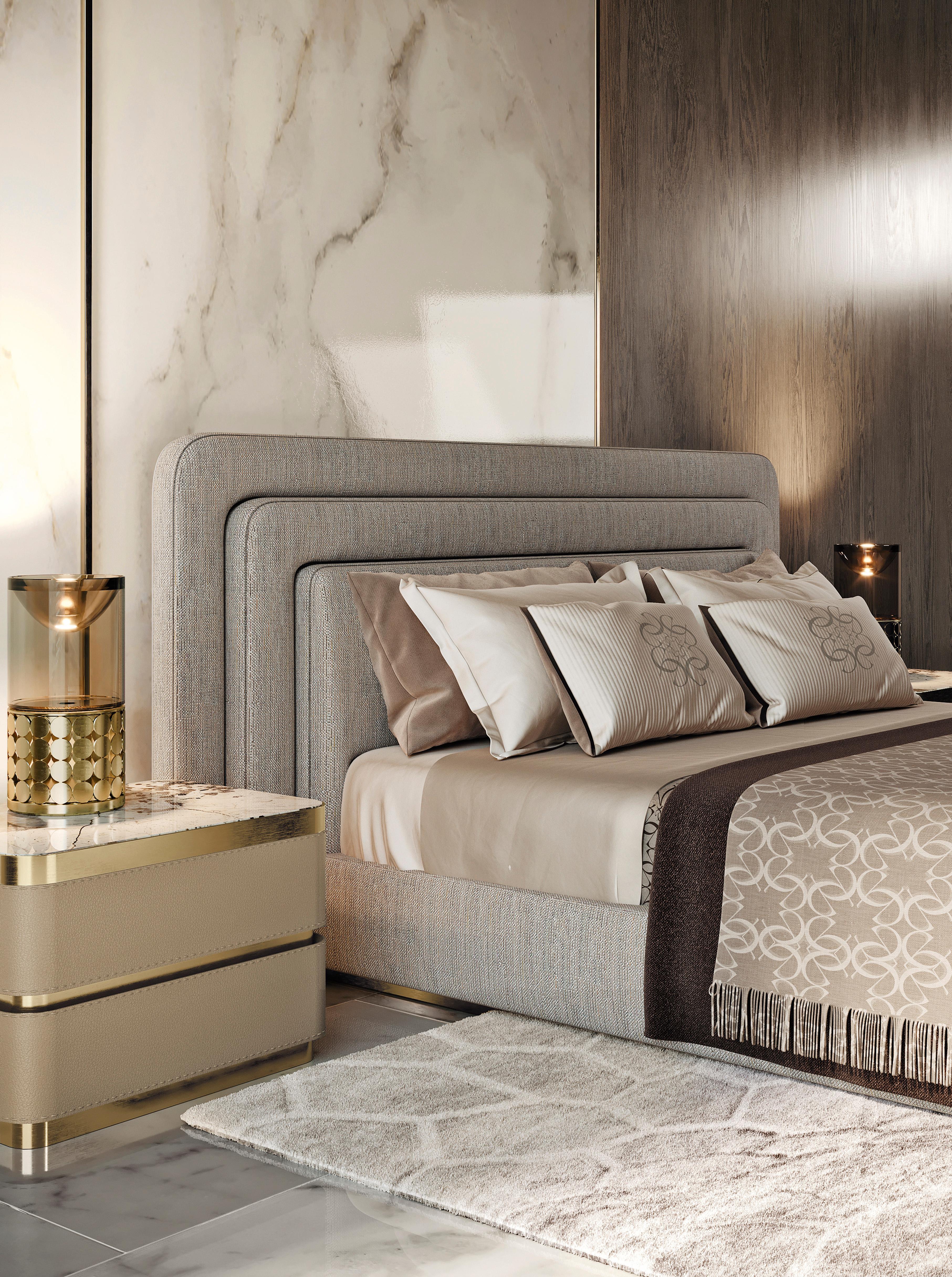 Art déco Art Déco Style Elie Saab Maison Tête de lit 100% laine Voyage Royal Bed Italy en vente
