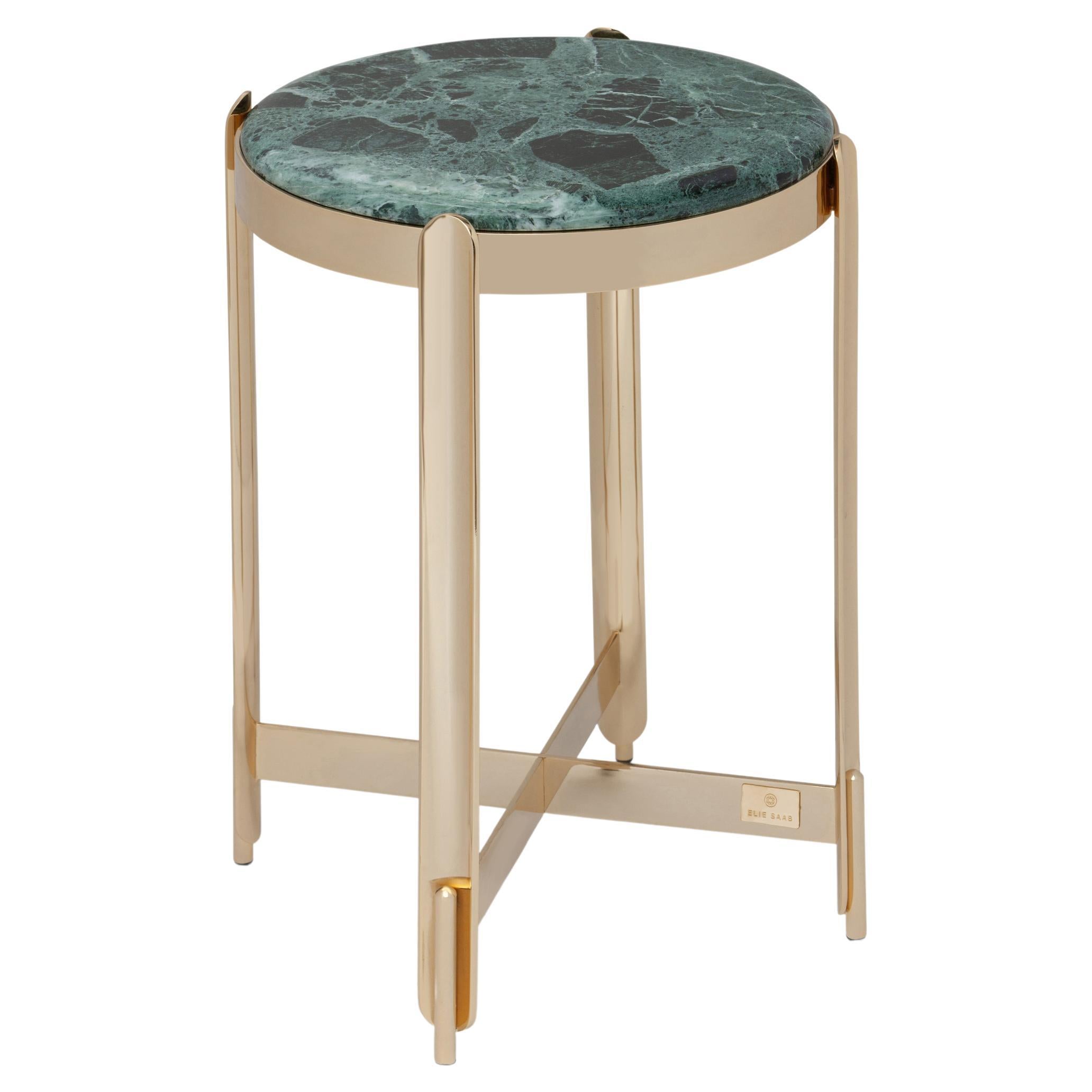 Mesa auxiliar Art Déco Siglo XXI Elie Saab Maison Alpine Verde Latón, Italia