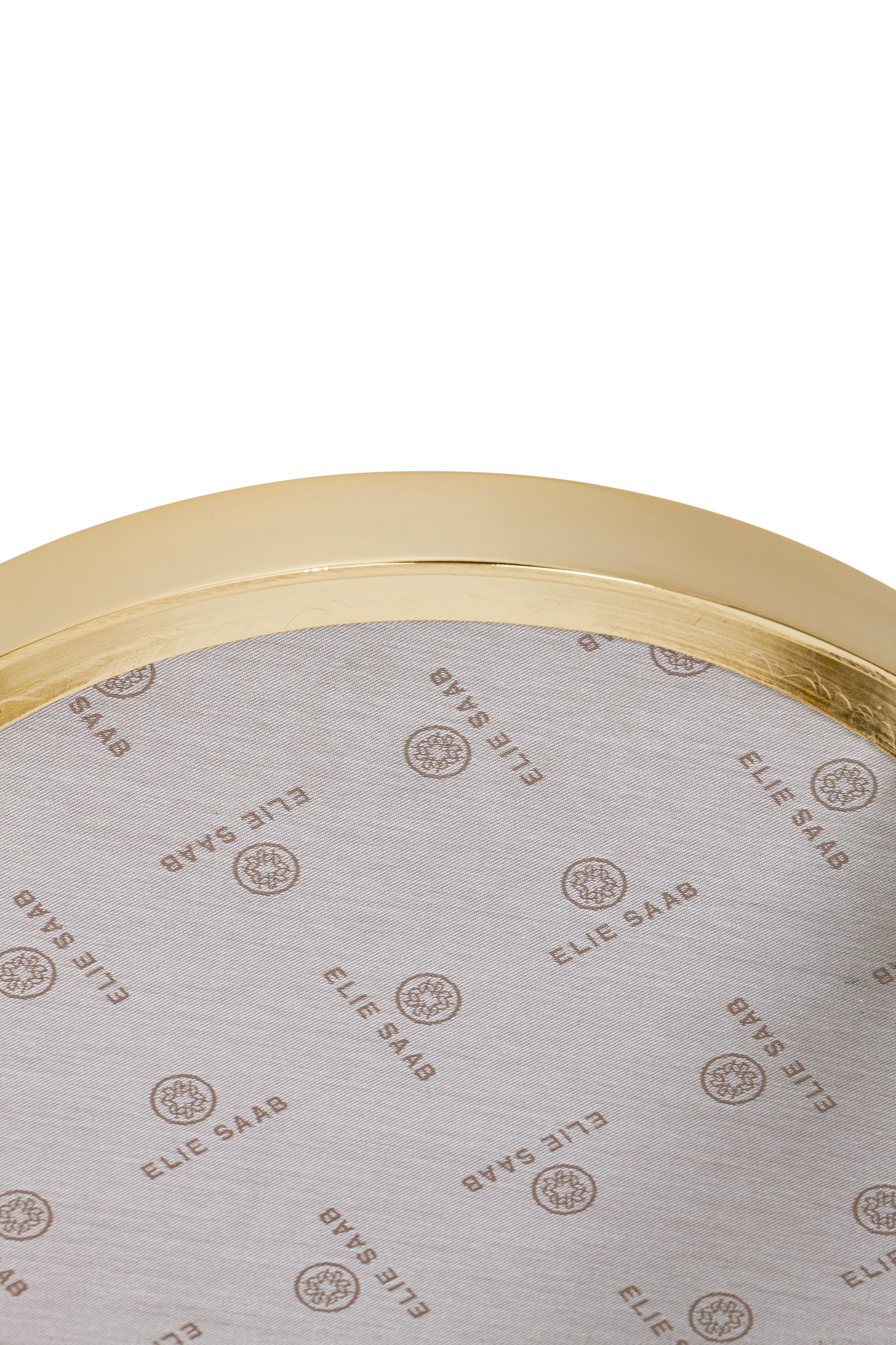 Mesa auxiliar Art Déco Siglo XXI Elie Saab Maison Mármol Negro y Dorado, Italia Italiano en venta