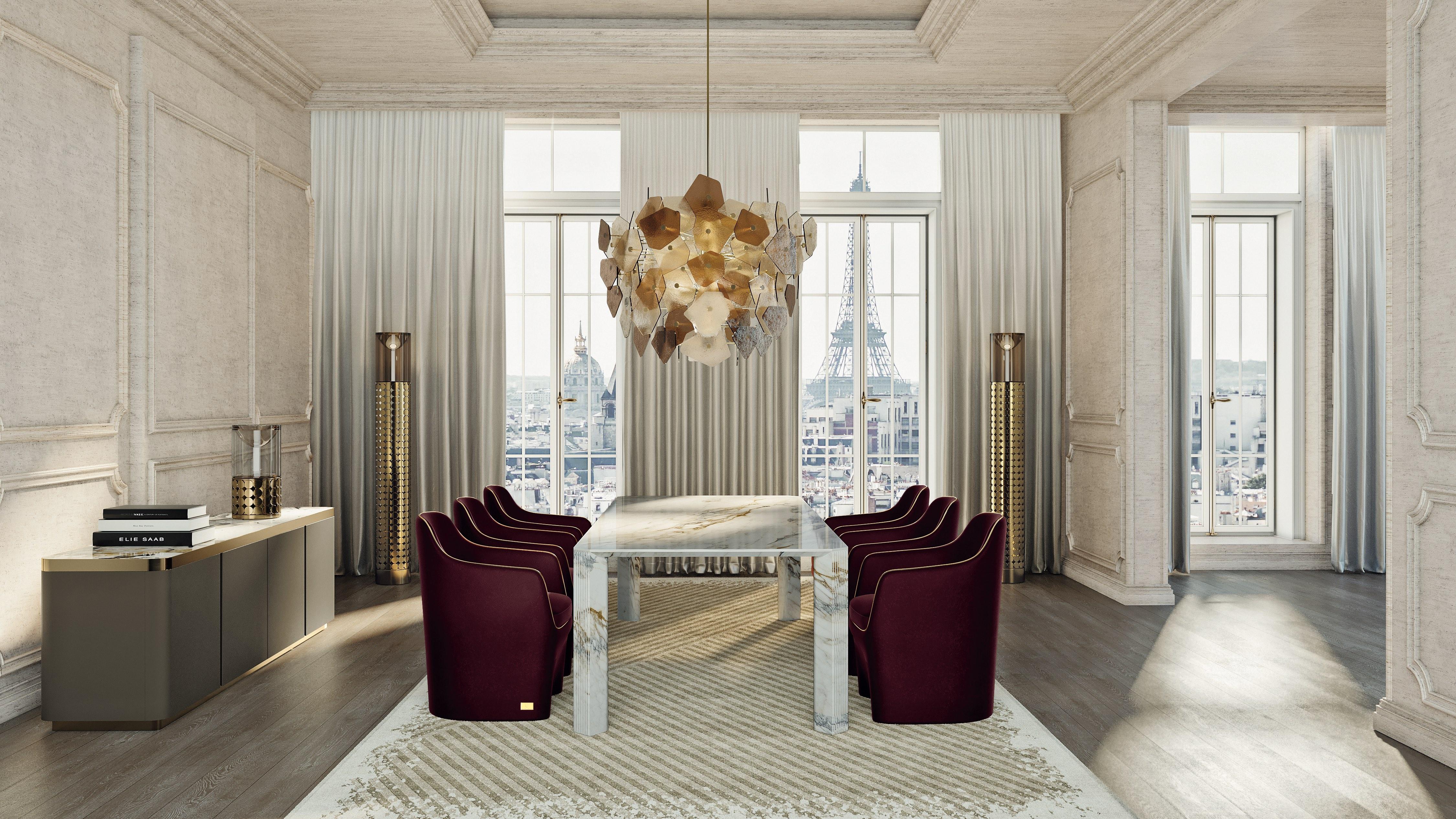 21st Century Art Deco Elie Saab Maison Bronzed Velvet Elite Dining Chair, Italy For Sale 4