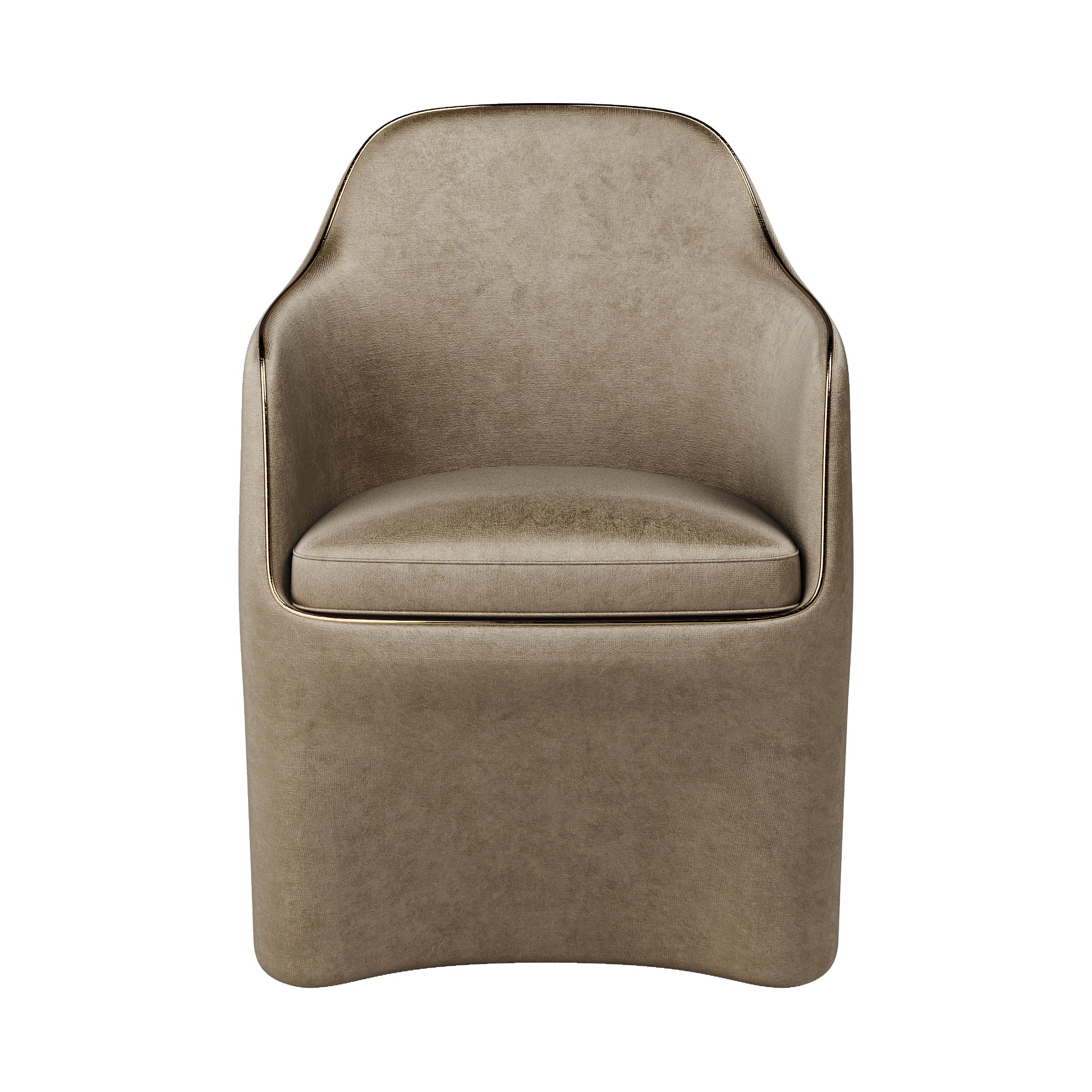 21. Jahrhundert Art Deco Elie Saab Maison bronzierter Samt Elite Esszimmerstuhl, Italien

Der Elite Dining Chair ist ein zeitloser Klassiker, der sich durch exklusive Details und die exquisite Verarbeitung seiner futuristischen Linien auszeichnet.