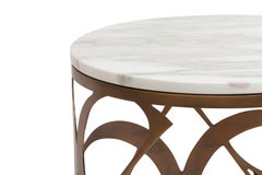 21st Century Art Déco Elie Saab Maison Calacatta Monogram Coffee Table, Italy