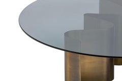 Mesa de centro Art Déco Siglo XXI Elie Saab Maison Dunes Cristal Bronceado, Italia