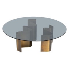 21st Century Art Déco Elie Saab Maison Dunes Glass Bronzed Coffee Table, Italy