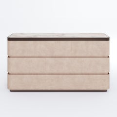 Cómoda Art Déco Siglo XXI Elie Saab Maison Nabuk Esencia de Mármol, Italia