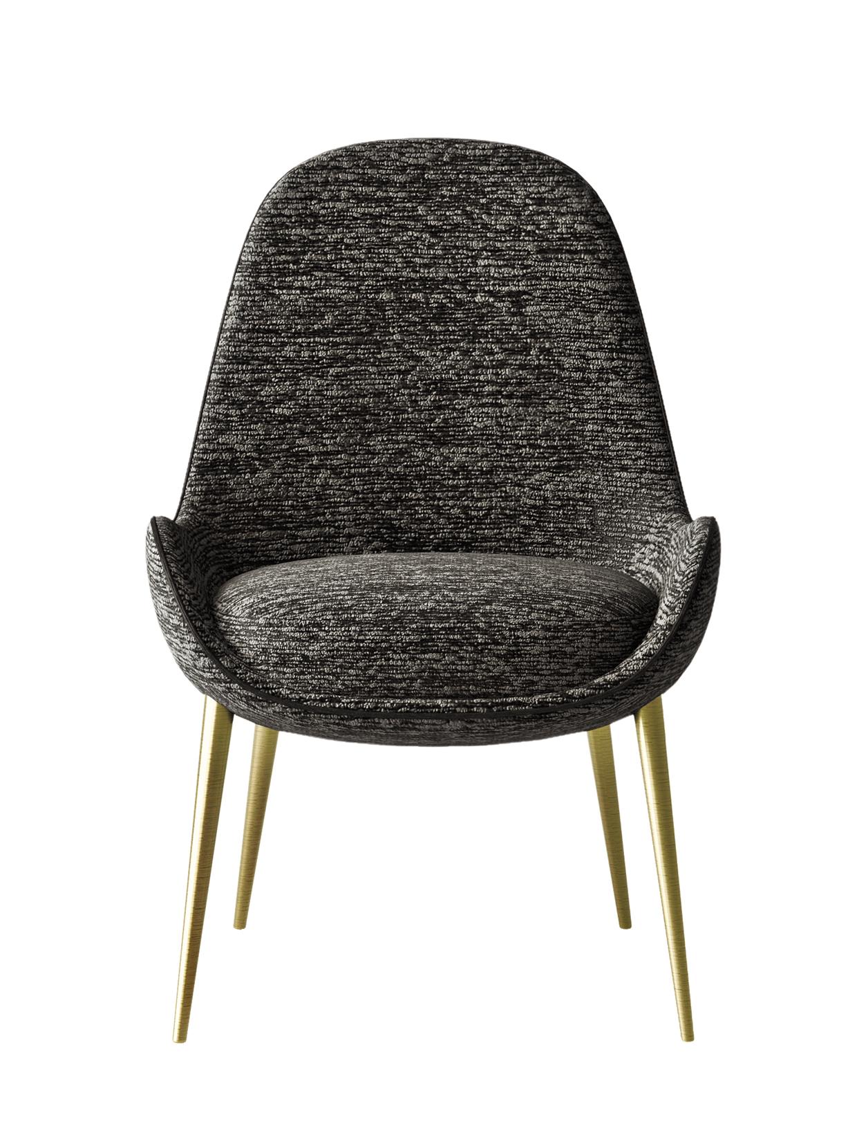 21st century Art Déco Elie Saab Maison Polished Brass Joelle dining chair, Italy

With its scenographic shapes and vintage references, the Joelle chair is the ideal protagonist for any interior adding a sophisticated and glamorous touch to the room.