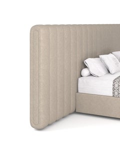 Cama monolítica de lana virgen Art Déco Siglo XXI Elie Saab Maison, Italia